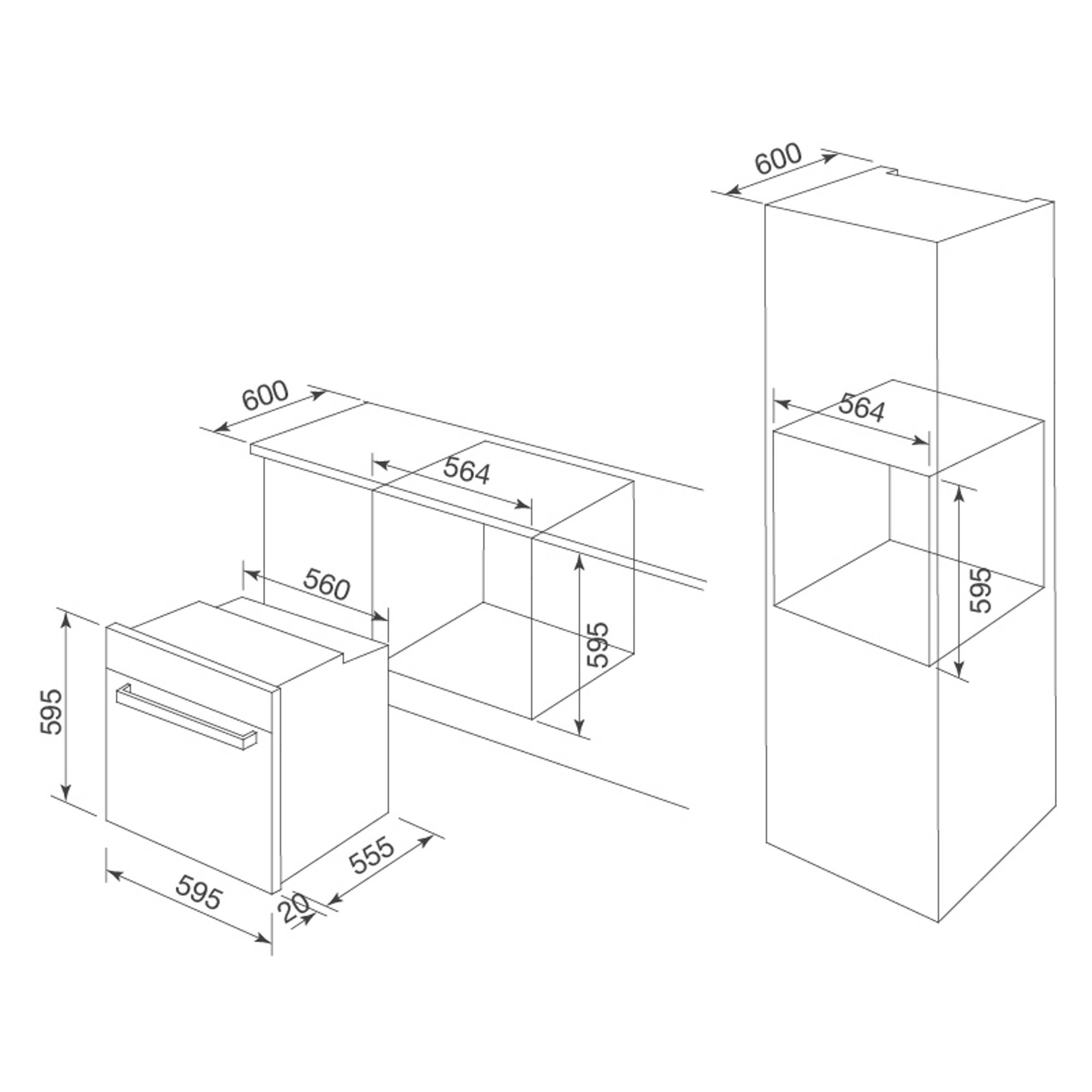 Lò nướng âm tủ MOV-656 ECO