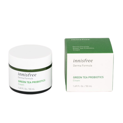 Kem Dưỡng Ẩm  Trà Xanh Innisfree Derma Formula Green Tea Probiotics Cream 50ml