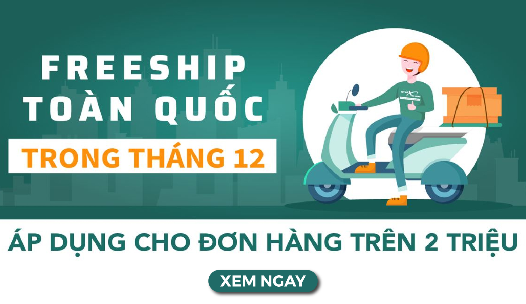 Freeship đơn hàng trên 2 triệu
