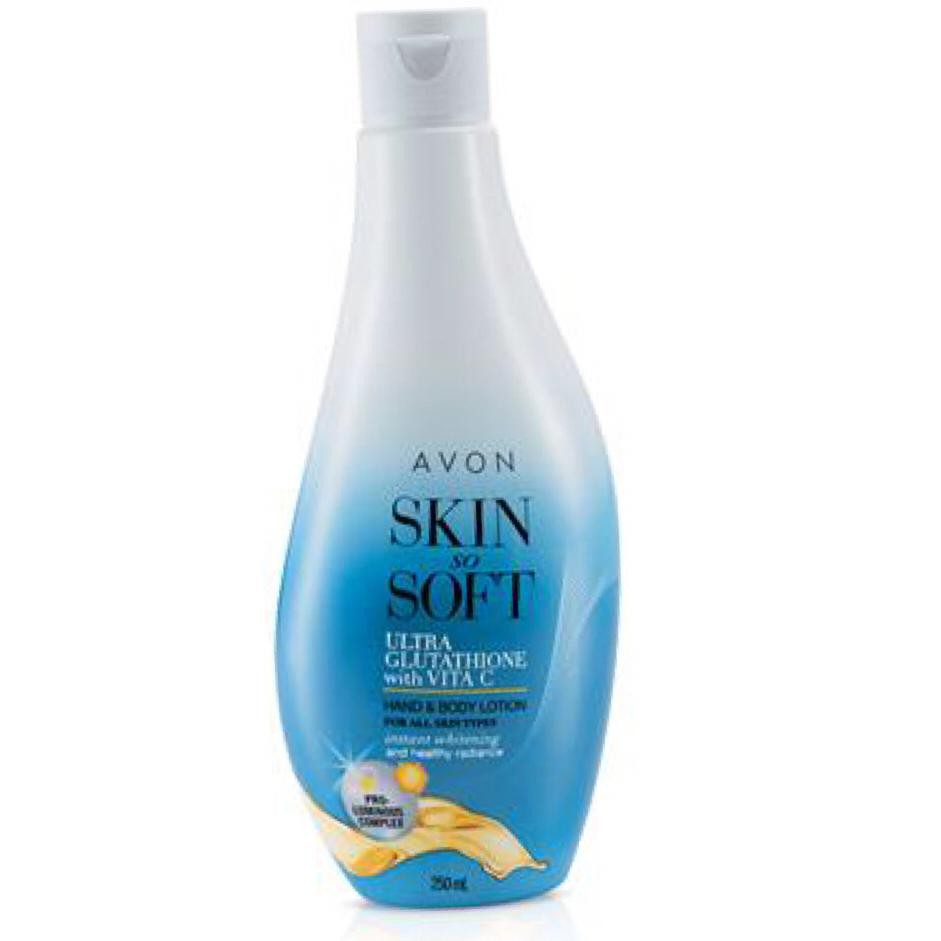 Kem Dưỡng Thể Trắng Da Avon Skin So Soft Glutathione With SPF15 Hand & Body Lotion 250ml