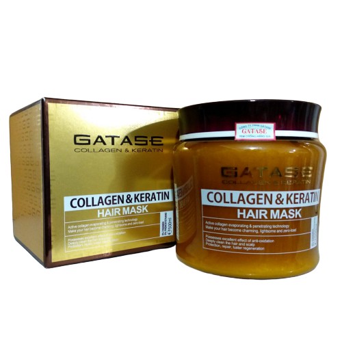 Kem ủ tóc Gatase collagen keratin siêu phục hồi 500ml