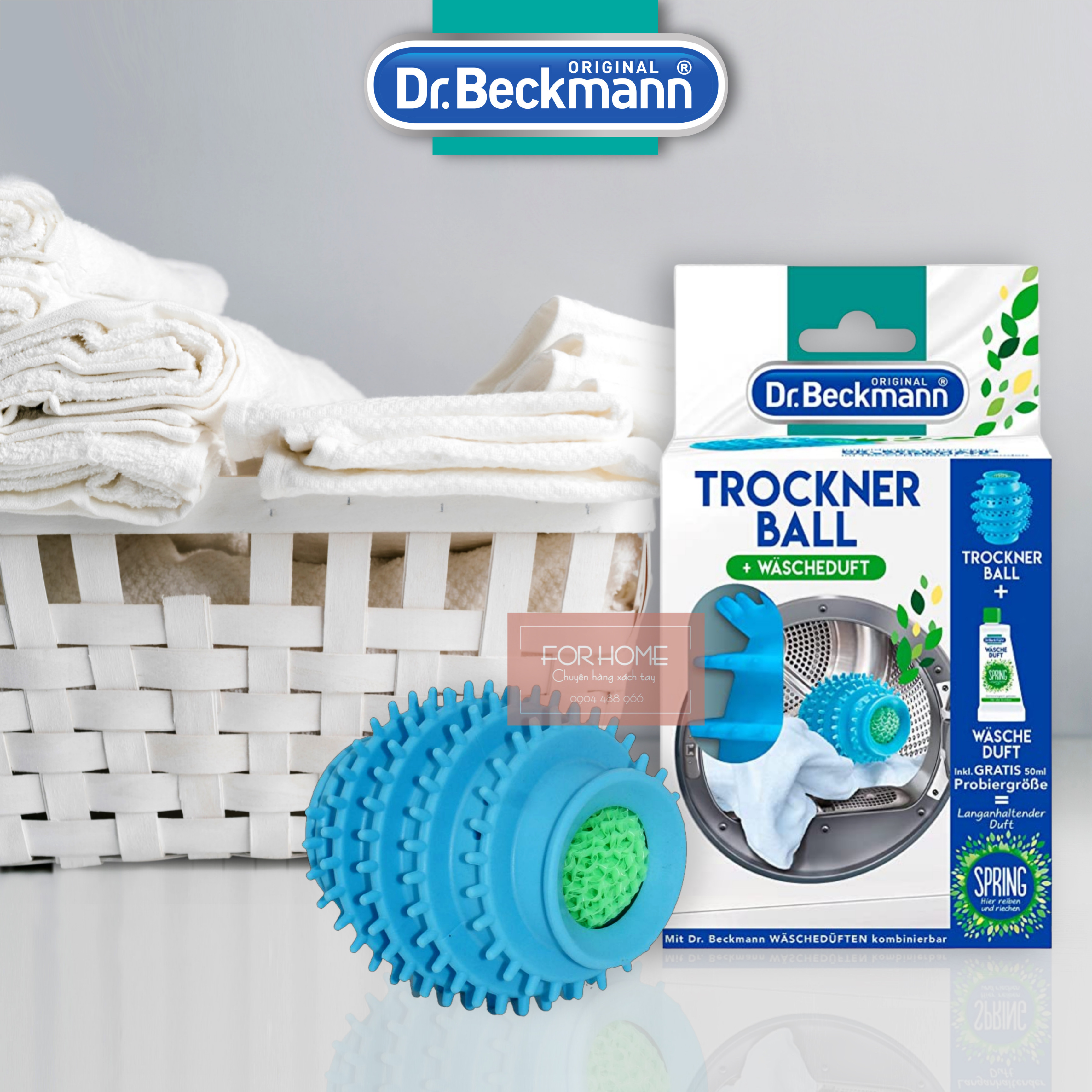 Bóng giặt chống nhăn DR.BECKMANN Trockner Ball Wäscheduft