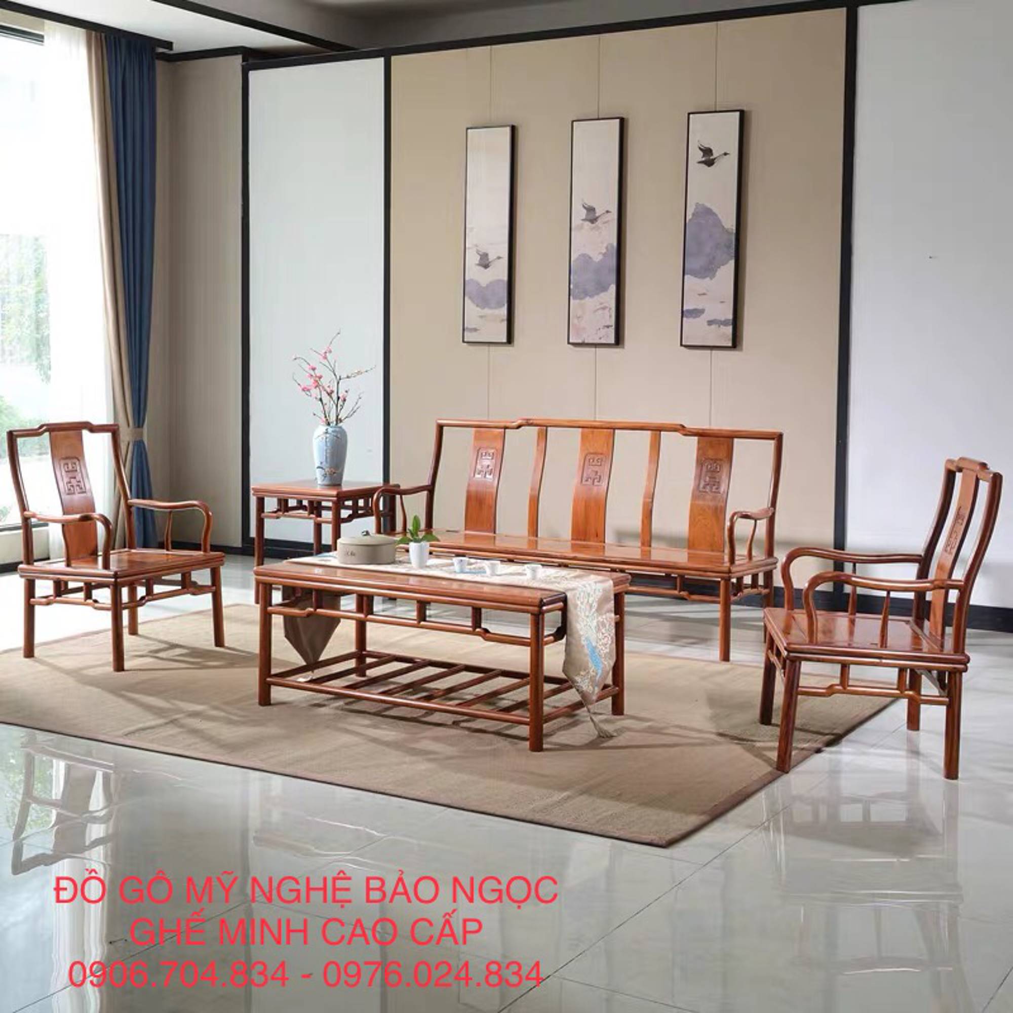 BỘ SOFA GHẾ MINH QUỐC ĐẸP BSFM01