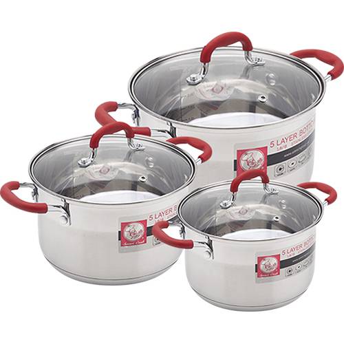Bộ nồi inox Smartcook 3 chiếc cỡ 16,20,24cm