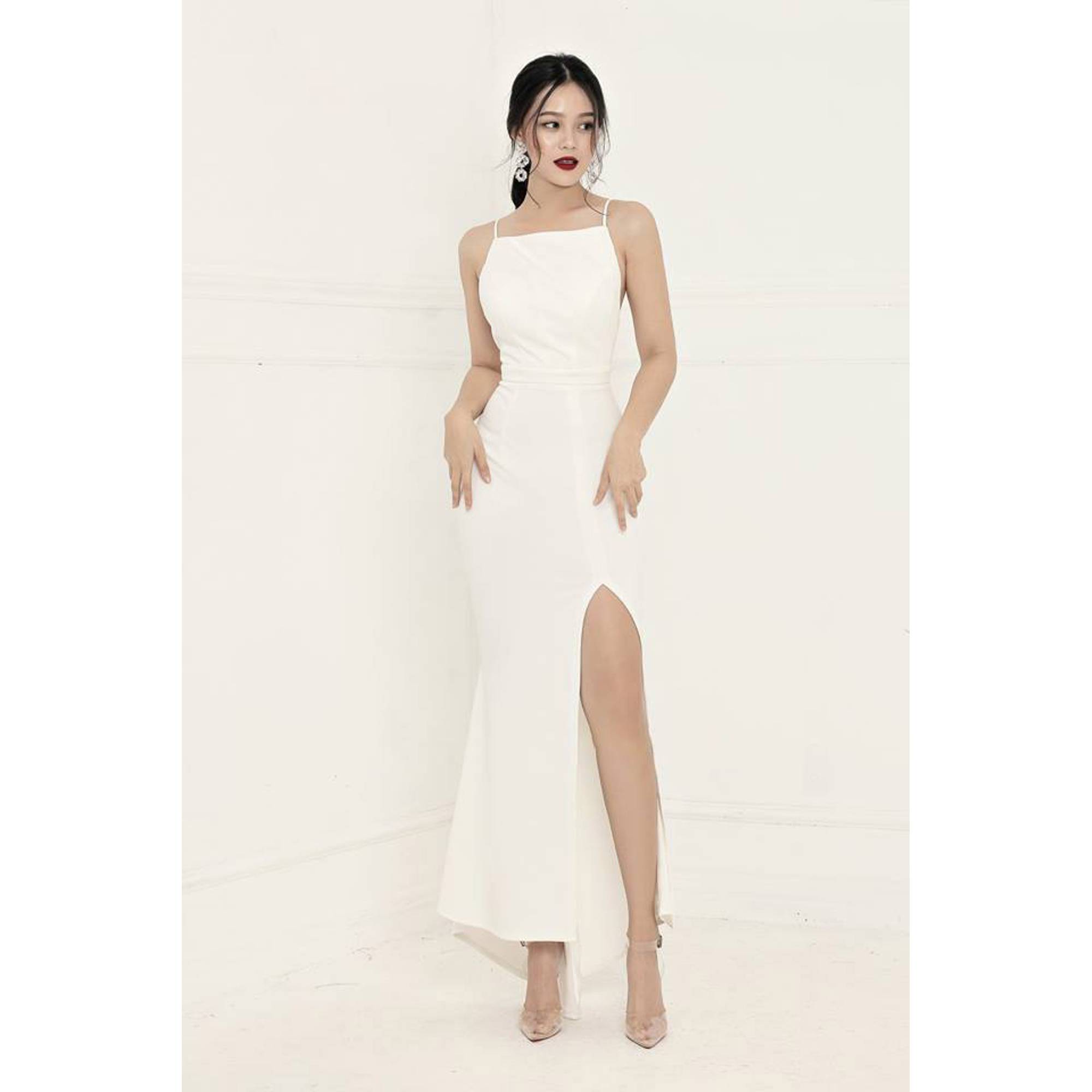 Đầm dài 2 dây đuôi cá thiết kế cao cấp