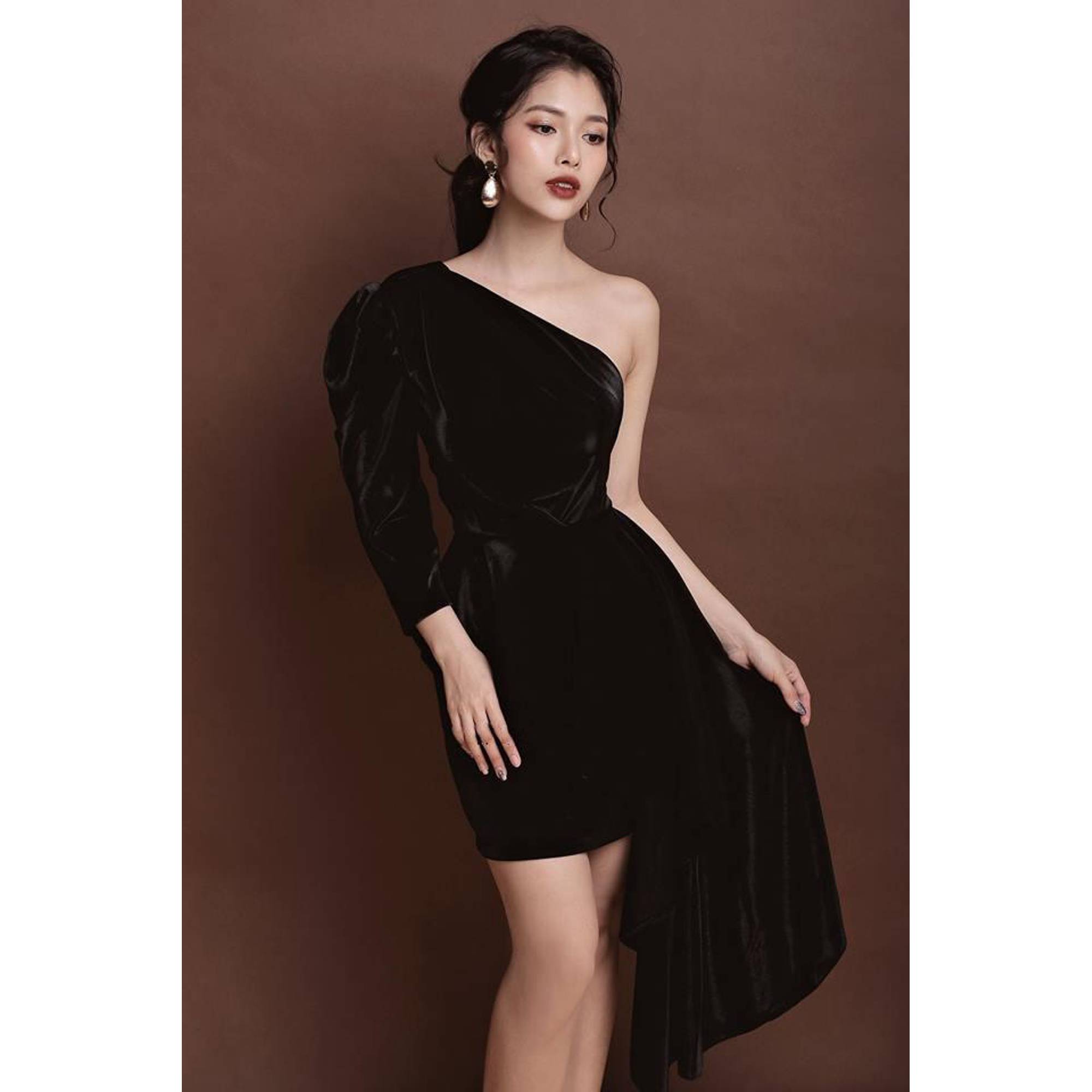 Đầm body lệch tay thiết kế cao cấp