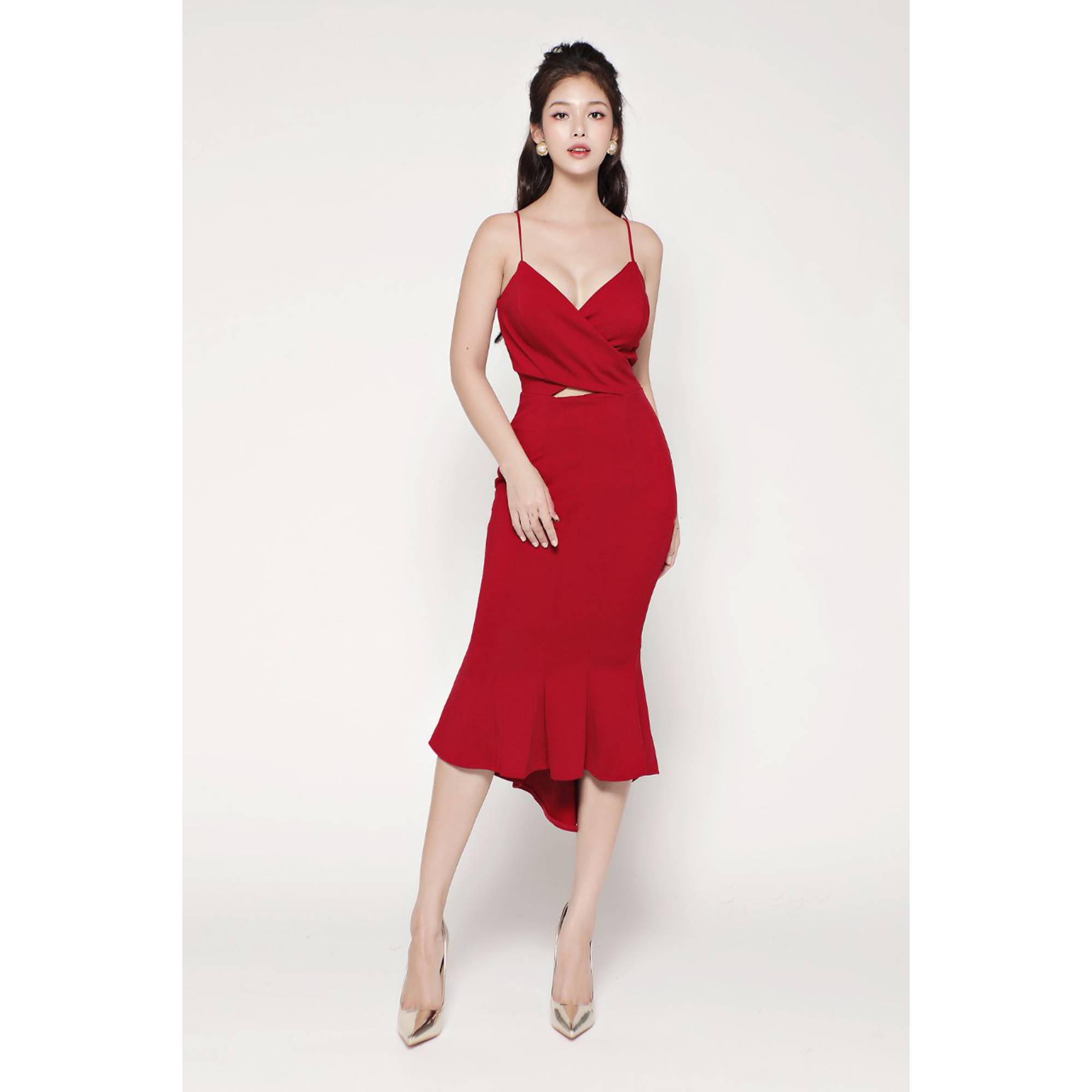 Đầm 2 dây váy đuôi cá thiết kế cao cấp