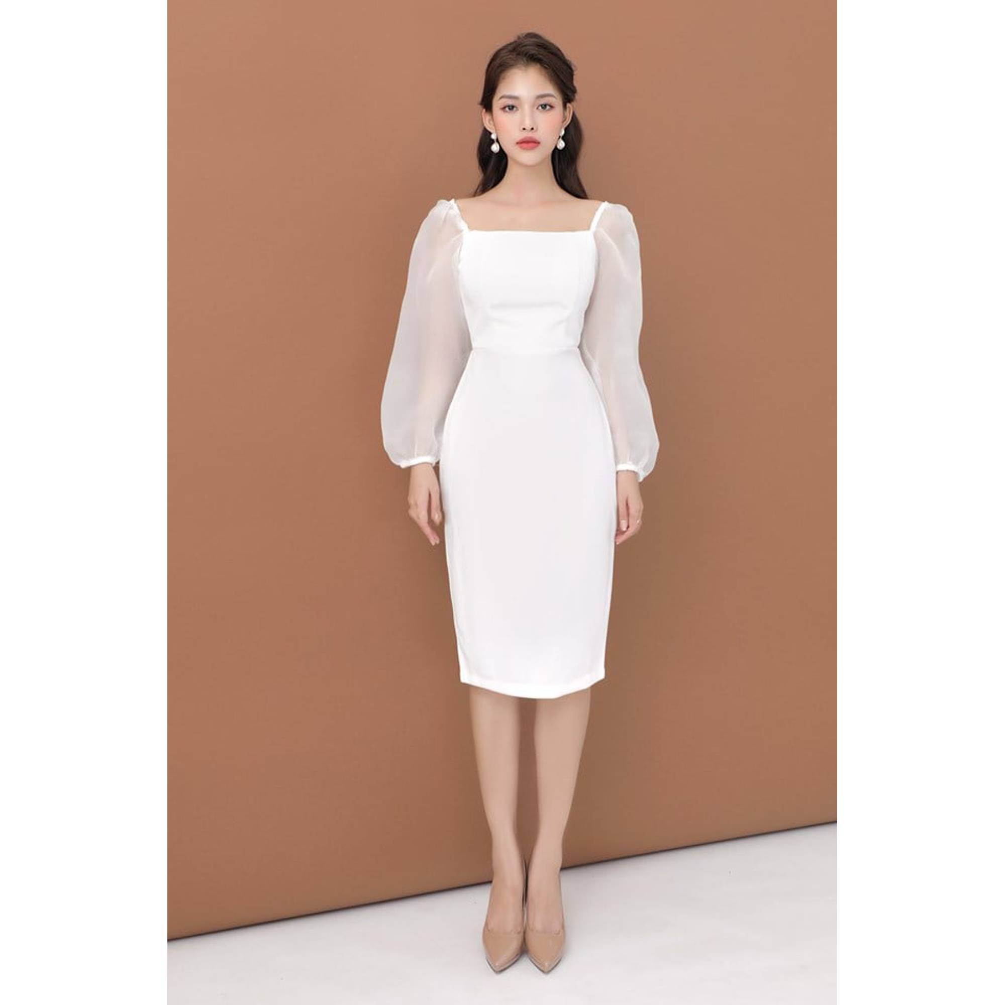 Đầm body tay voan thiết kế cao cấp