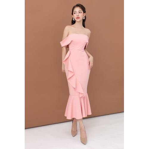 Đầm body vai ngang bèo váy thiết kế cao cấp