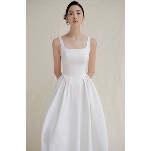 Đầm xòe cổ U thiết kế cao cấp