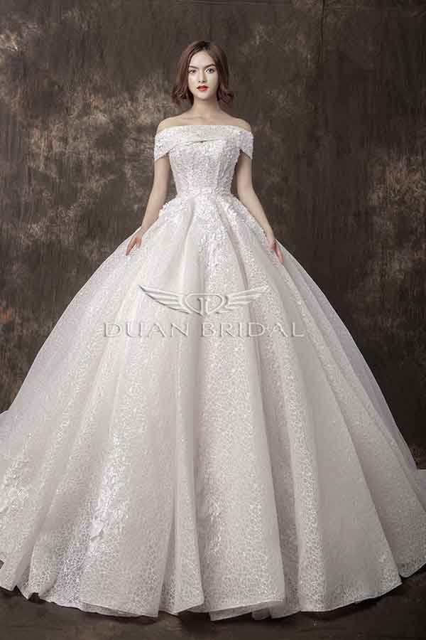 Váy cưới đi bàn-MA010 - VÁY CƯỚI CAO CẤP LINH NGA BRIDAL