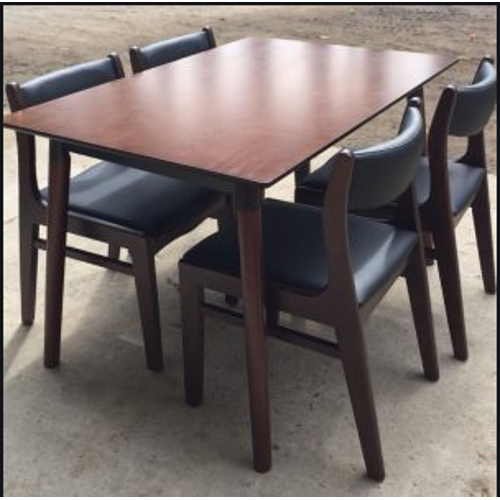 Bộ bàn ăn 4 ghế Rio walnut giá rẻ