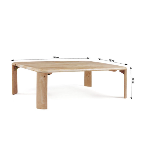 Bàn trà đạo xếp gọn 60cm x 90cm (tự nhiên, vàng cánh gián, nâu)