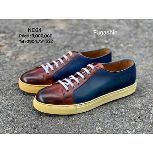 SNEAKER NC04 BROWN/BLUE