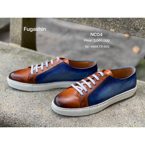 SNEAKER NC04 BROWN BLUE