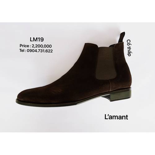 CHELSEA BOOTS CROPPED LM19 #SUEDE BROWN