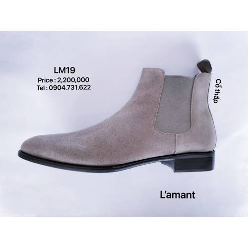 CHELSEA BOOT CROPPED LM19 #SUEDE GREY