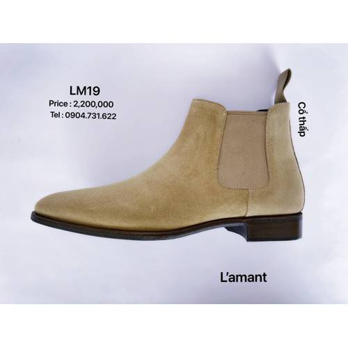 CHELSEA BOOT CROPPED LM19 #SUEDE GAUCHO