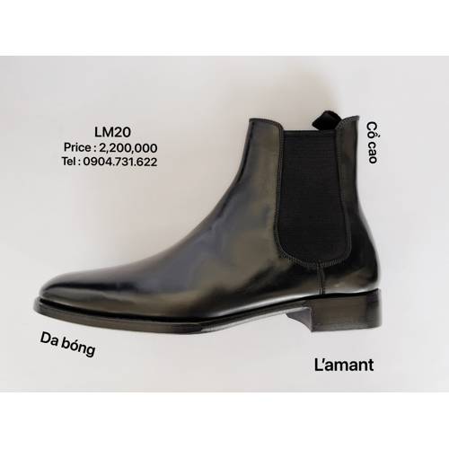 CHELSEA BOOT LM20 #BLACK BÓNG