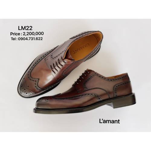 WINGTIP DERBY BROGUES LM22 #MIDDLE BROWN