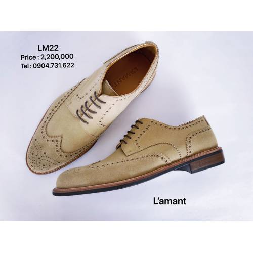 WINGTIP DERBY BROGUES LM22 #SUEDE GAUCHO