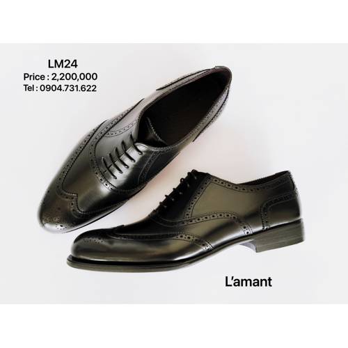 WINGTIP OXFORD BROGUES LM24 #BLACK