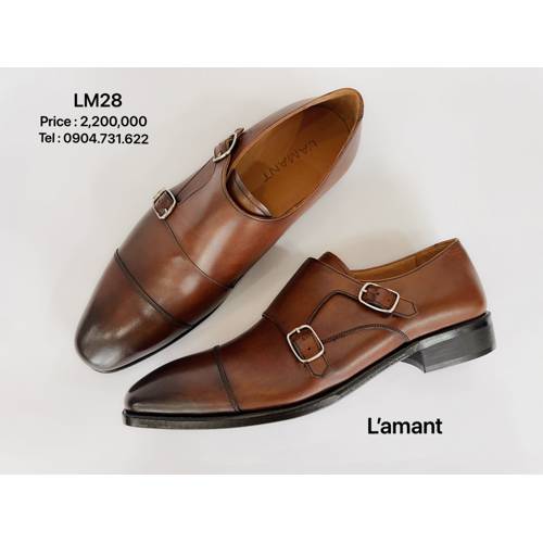 MONK STRAP LM28 #MIDDLE BROWN