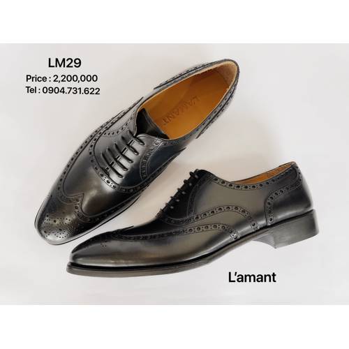 WINGTIP OXFORD BROGUES LM29 #BLACK