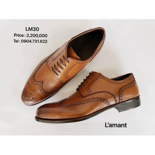 WINGTIP DERBY BROGUES LM30 #MIDDLE BROWN