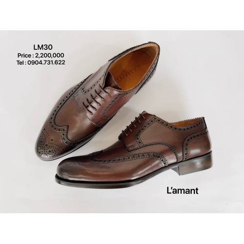 WINGTIP DERBY BROGUES LM30 #DARK BROWN