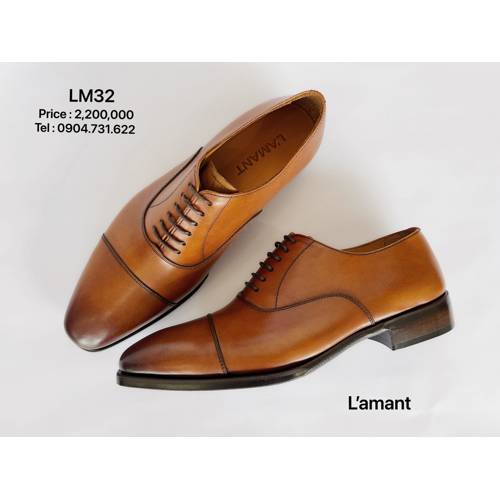 OXFORD CAP TOE LM32 #MIDDLE BROWN