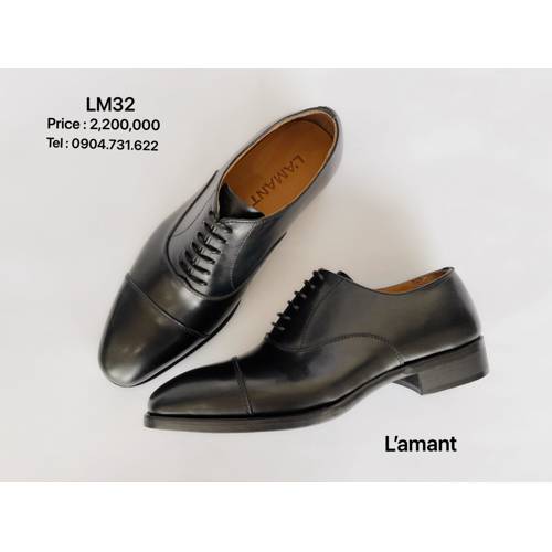 OXFORD CAP TOE LM32 #BLACK