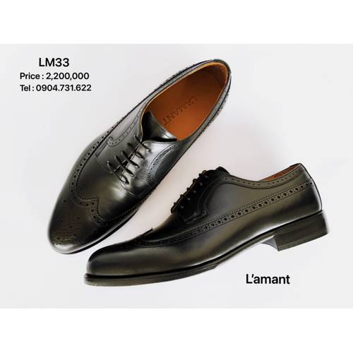 WINGTIP DERBY BROGUES LM33 #BLACK