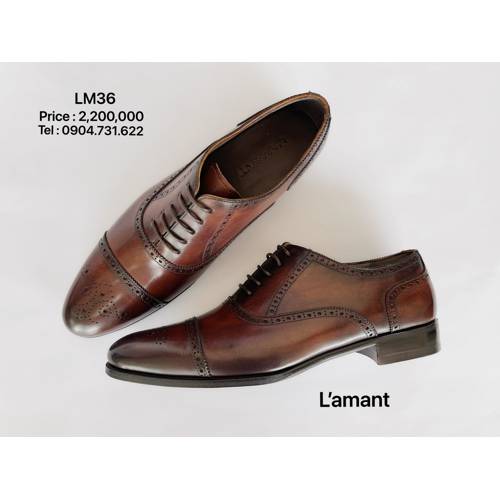 SEMI BROGUE OXFORD LM36 #MIDDLE BROWN