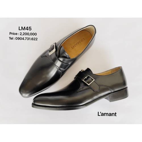 SINGLE MONK STRAP LM45 #BLACK