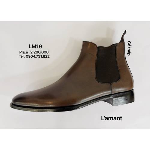 CHELSEA BOOT CROPPED LM19 #DARK BROWN