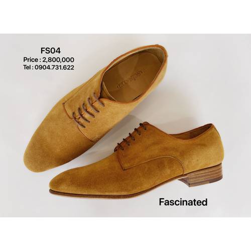 PLAIN DERBY FS04 #SUEDE TABACO