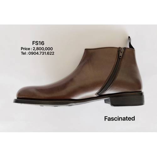 ZIPPER BOOTS FS16 #DARK BROWN