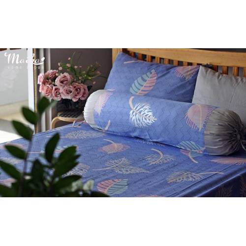 Bộ drap cotton satin chiếc lá ( bộ 4 món )