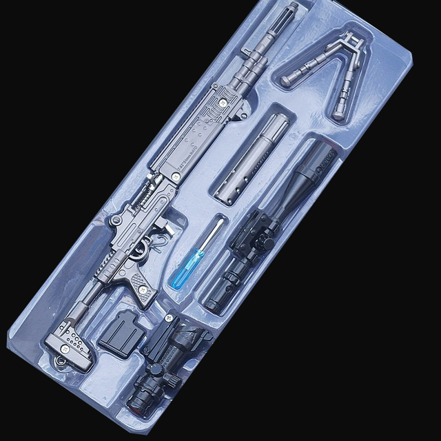 Mô Hình PUBG MK14 30cm Kéo Được Chốt Đạn Tặng Kệ Trưng Bày