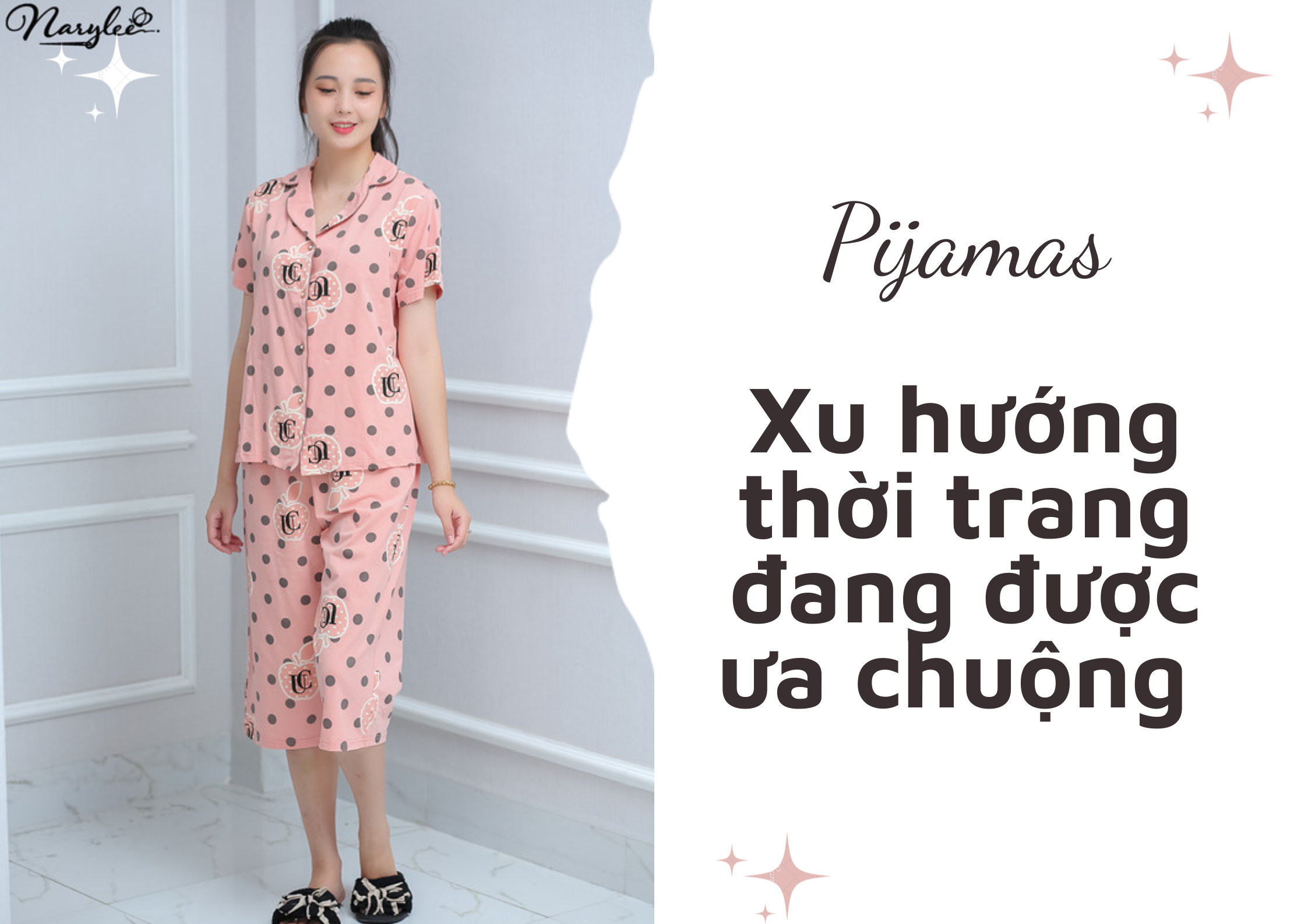 Bộ Pijama Nữ Cộc Tay Xu Hướng Thời Trang Đang Được Ưa Chuộng