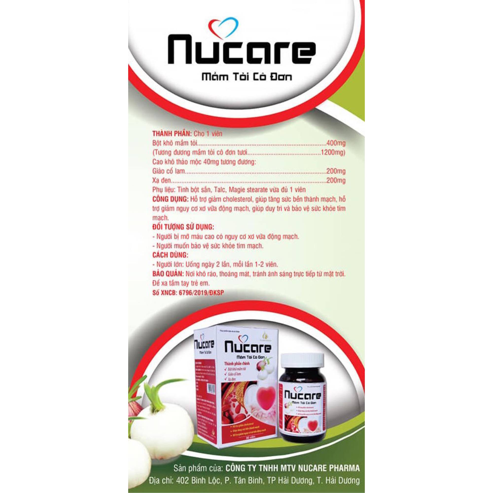 nucare mầm tỏi cô đơn