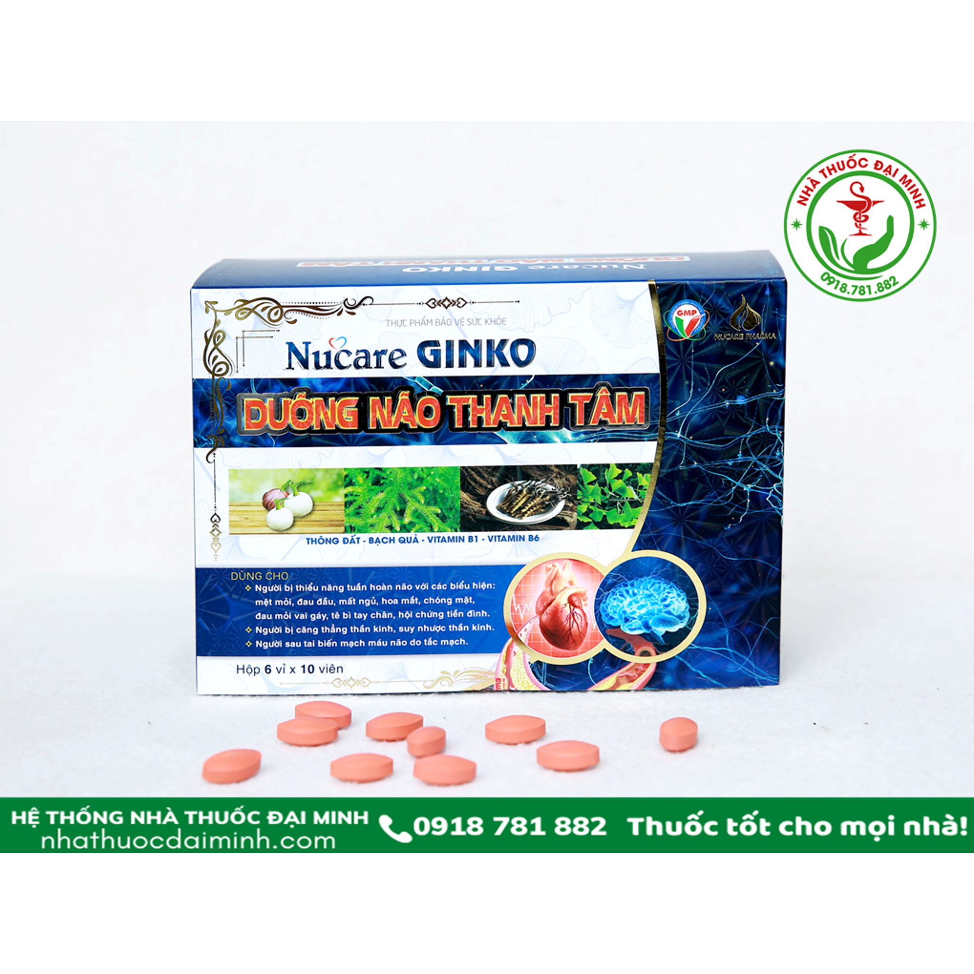 nucare ginko dưỡng não thanh tâm