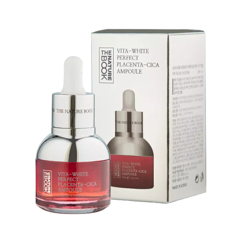 Ampoule Nhau Thai Cừu The Nature Book - Vita-White Perfect Placenta-Cica Ampoule