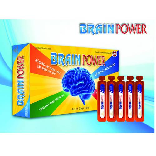 BRAIN POWER - BỔ SUNG ĐẦY ĐỦ DƯỠNG CHẤT CHO NÃO BỘ, TĂNG CƯỜNG TRÍ NHỚ, THÚC ĐẨY TƯ DUY NÃO BỘ