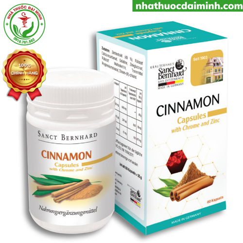 CINNAMON CAPSULES KAPSELN - VIÊN UỐNG HỖ TRỢ CẢI THIỆN ĐƯỜNG HUYẾT CHO NGƯỜI BỊ TIỂU ĐƯỜNG