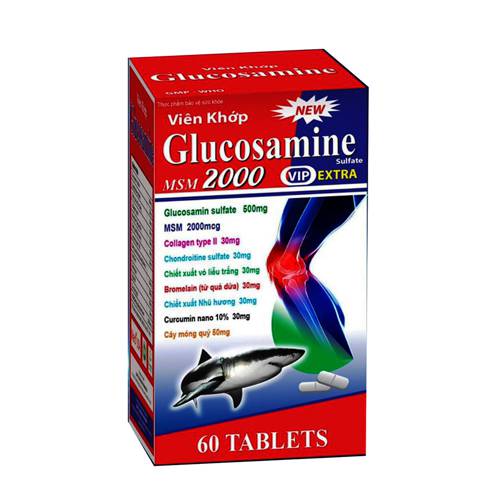 Glucosamine 2000mg Vip Extra-Bổ sung glucosamine cho hệ xương khớp