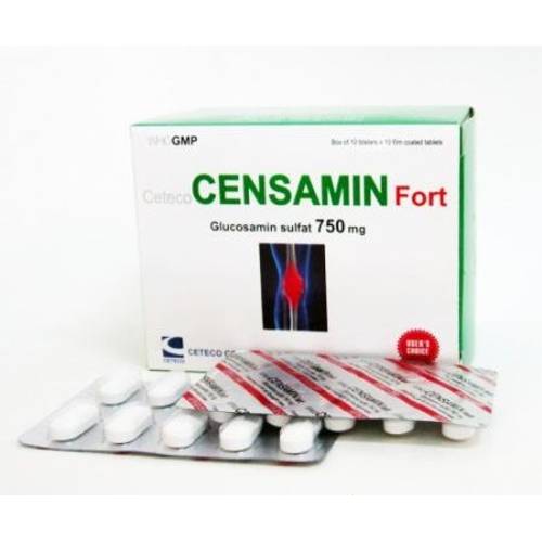Ceteco CENSAMIN FORT - Giảm triệu chứng của thoái hóa khớp gối nhẹ và trung bình