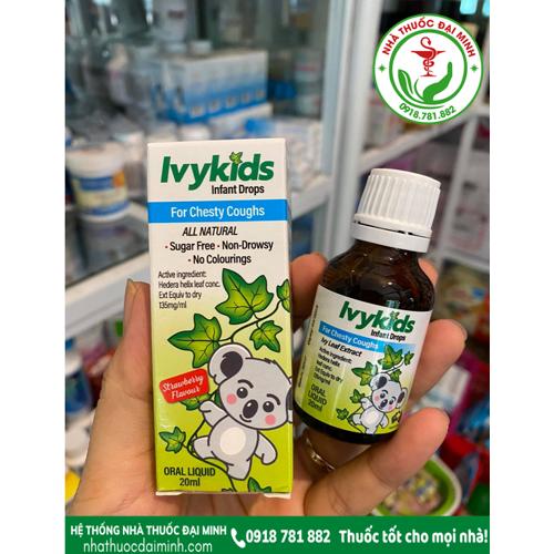 Ivy Kids Úc 20ml – Tinh chất hỗ trợ trị ho an toàn cho trẻ sơ sinh