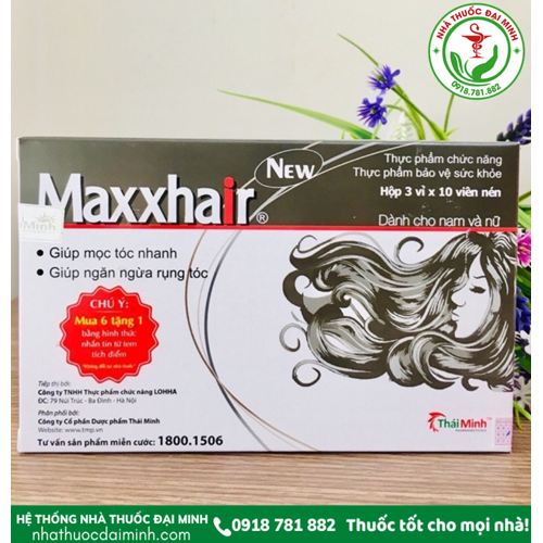 Viên Uống Ngăn Rụng Tóc, Trị Hói Đầu Maxxhair